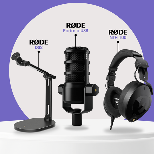 RODE Studio Bundle Qatar – Mic + Stand + Headphones