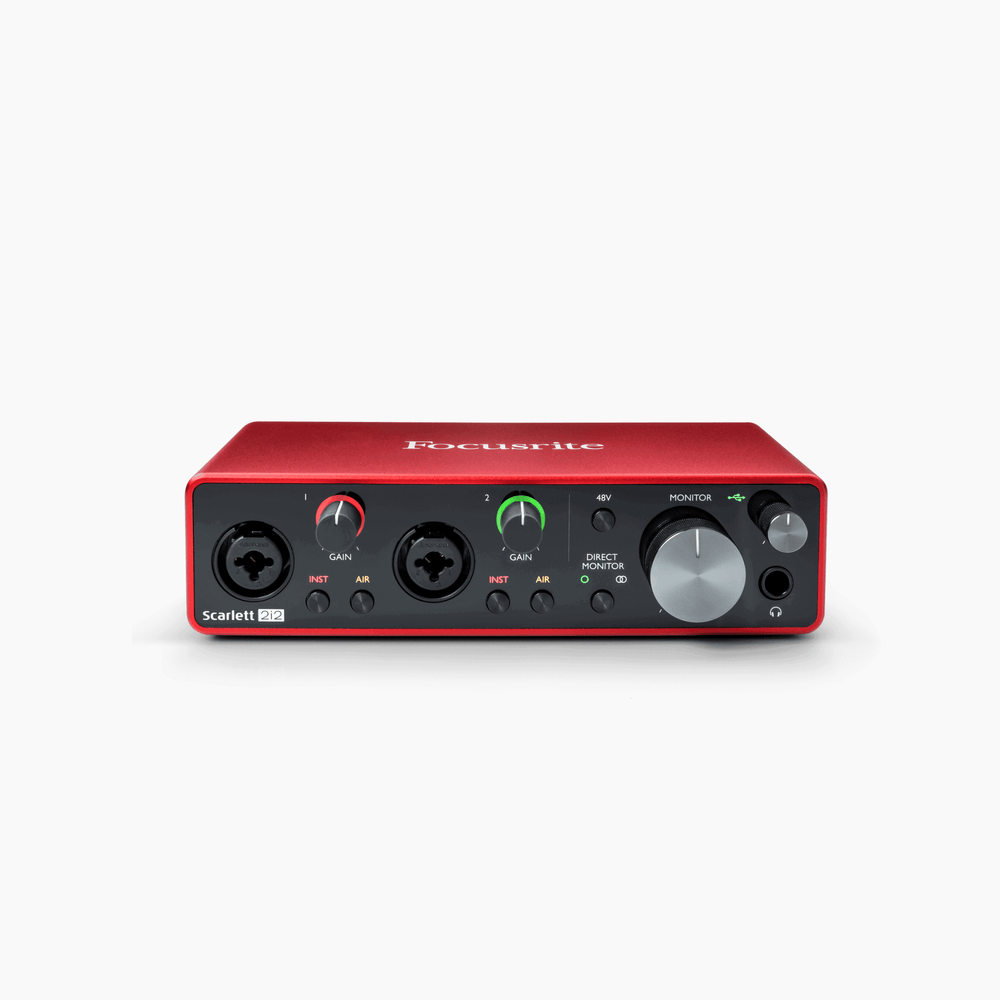 Focusrite Scarlett 2i2 3rd Gen – USB audio interface for recording