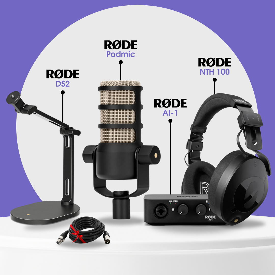 RODE Creator Pack: PodMic | AI-1 | NTH-100 & DS2 Stand